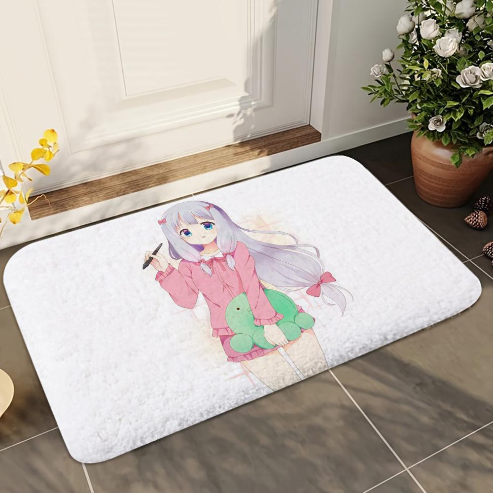 1pc Anime Izumi Sagiri Bathroom Absorbent Mats Anti-Slip Mats Home Decor Supplies Carpets Home Kitchen Floor Mats