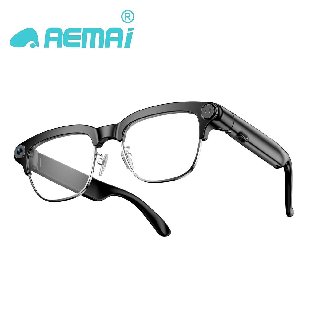 In Stock ZN447 Smart AI Glasses: 13MP Camera, Myopia Translation, Bluetooth, 4K HD Video Recording, Call & Photo Shooting.