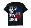 Haiti It's In My DNA Fingerprint Haitian Flag Pride Unisex T-Shirt