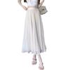 Skirt Women's Summer Pleated High Waist Small a Word Women's Drape Fluffy Long Skirt High Sense Skirt