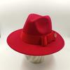 Fedora Fiocco Nuovo Blu Lago Cappello Nuovo Monocromatico Moda Primavera Unisex Cappello Jazz Cappello Fedora Gorras