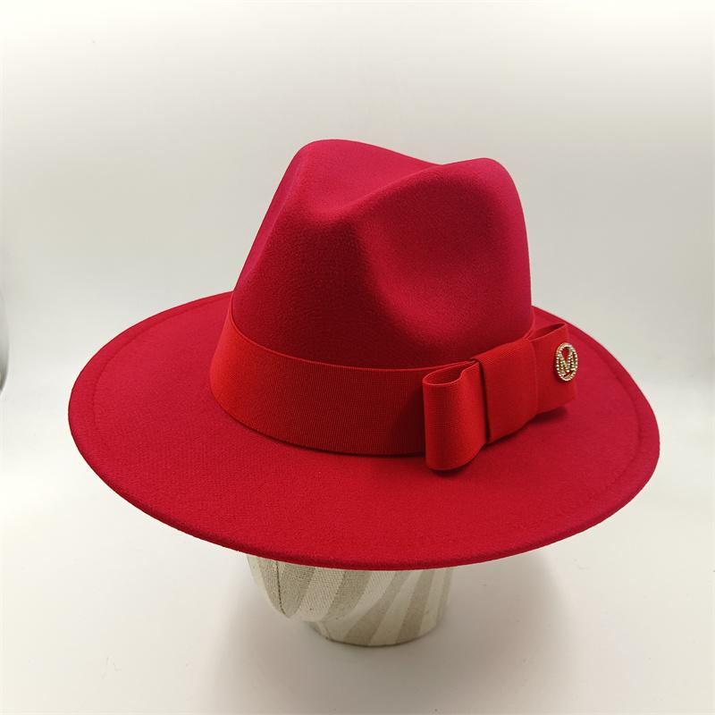 Fedora Fiocco Nuovo Blu Lago Cappello Nuovo Monocromatico Moda Primavera Unisex Cappello Jazz Cappello Fedora Gorras