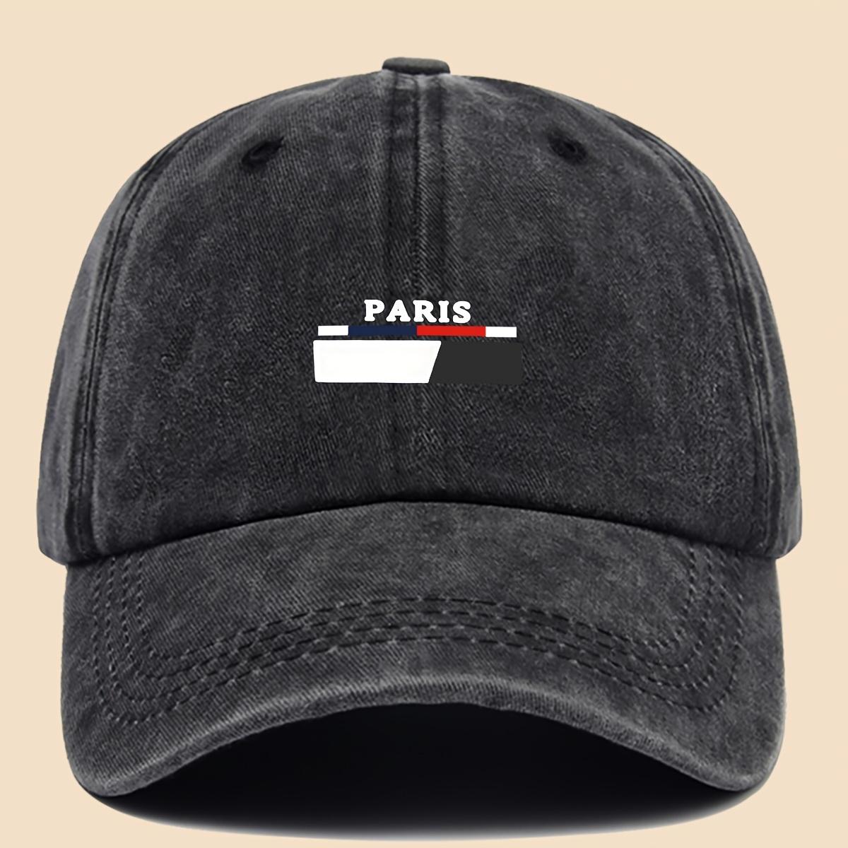 Printed Baseball Cap Unisex Urban Style Outdoor Hat чёрный