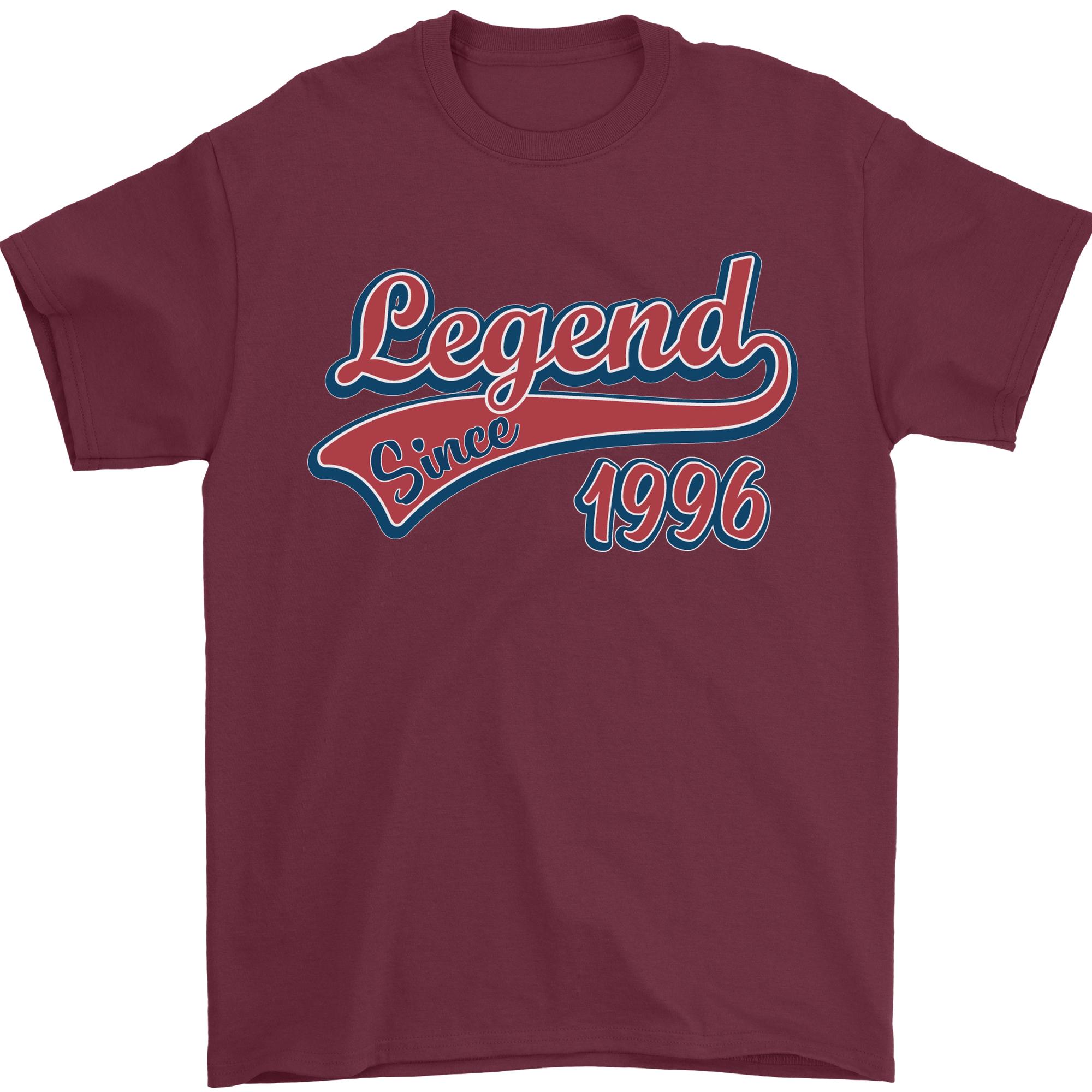 Legend Since 30th Birthday 1996 Unisexs TShirt 100 Cotton S