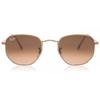 Ray Ban Rb3548n Hexagonal Metal Flat Lenses 9069a5 Unisex Sunglasses