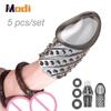 Soft Cock Rings For Men Scrotum Testis Restraint Male Delay Ejaculation Penis Lasting Erection Adult Games Reusable
