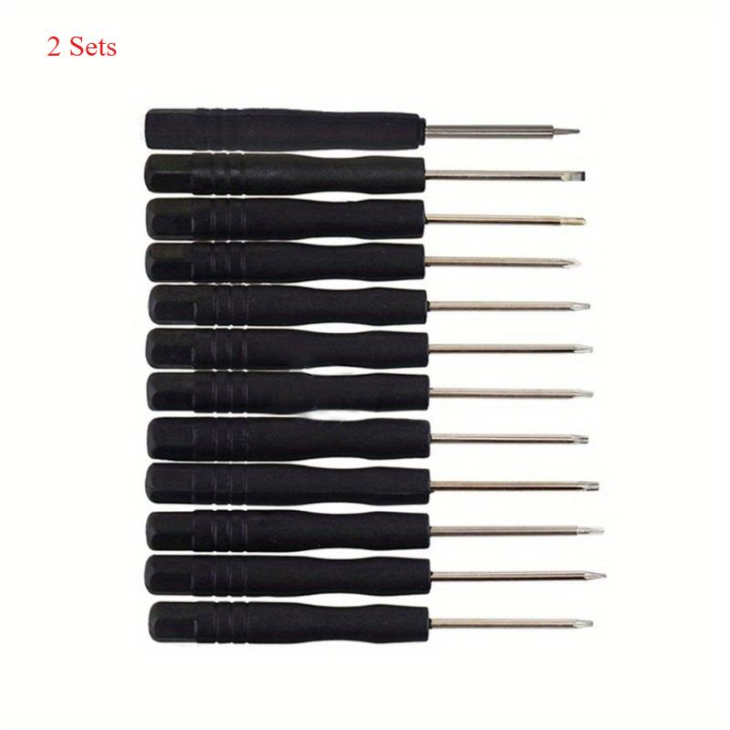 12 unids/set Mini juego de destornilladores de precisión magnéticos multifunción para herramientas de reparación de tabletas y teléfonos inteligentes