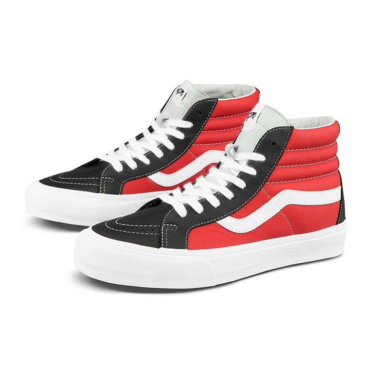 Vans Sk8-Hi Reissue VLT LX Black Orange Unisex Sneakers VN0A4BVHA0G