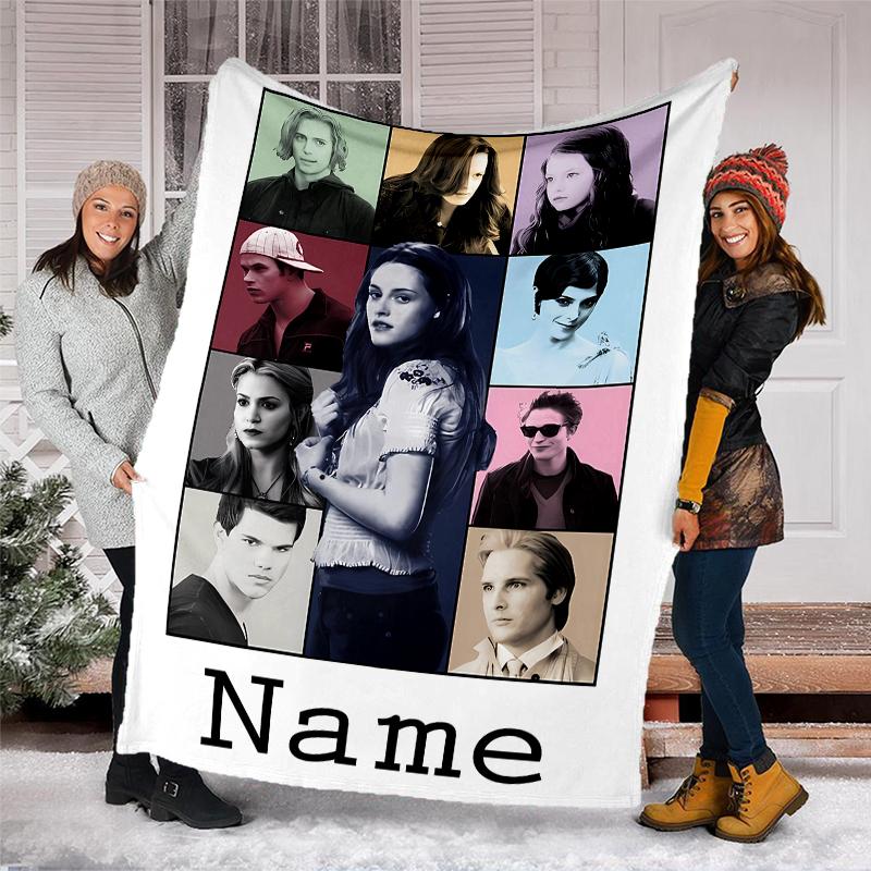 Personalized Custom Name Blanket - The Twilight Saga Print Design,Blanket for Sofa,Bed,Travel,Camping - Soft and Warm, Great Gift