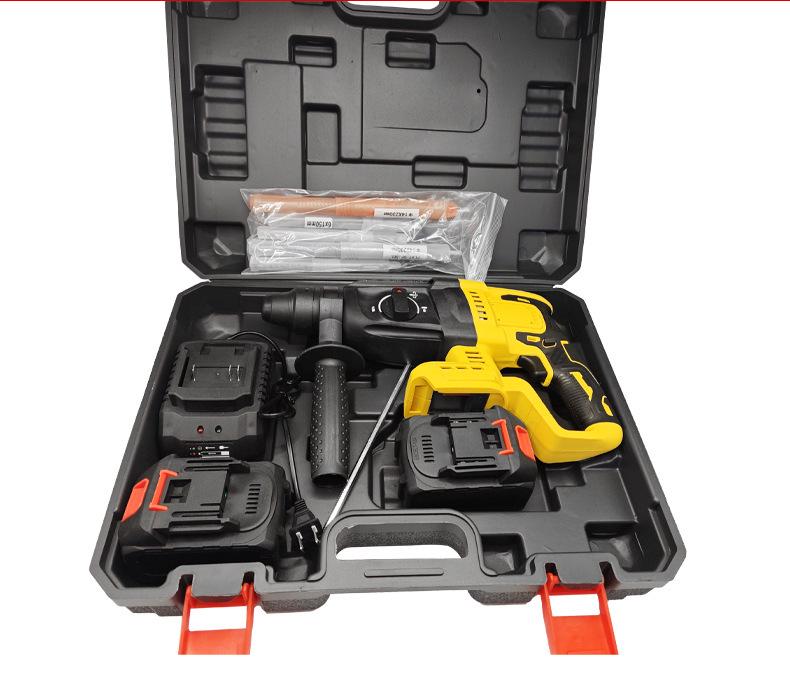 Brushless Cordless Rechargeable Rotary Hammer Drill with Lithium Battery