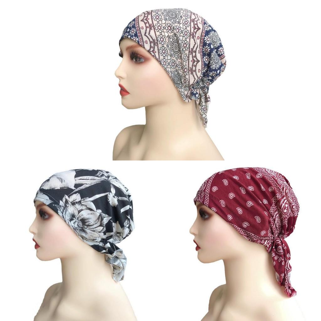 Short Damen Asian Ethnic Hat With Floral Cotton Material For All Seasons