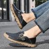 Fashion Fashionable Men's Breathable Non Slip Casual Leather Shoes for Spring Comfortable Outdoor Sports Leisure Hiking Shoes for Men