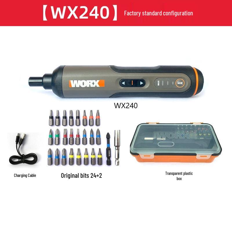 

Перезаряжаемая мини-электрическая отвертка Worx WX240 - Многофункциональный бытовой инструмент