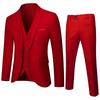 Korean Style Men's Slim Fit Three-Piece Suit - Business, Formal, or Wedding Wear