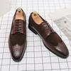 Golden Sapling Wedding Shoes Men Retro Dress Oxfords Leather Men's Casual Business Shoe Formal Flats Leisure Party Derby Flat