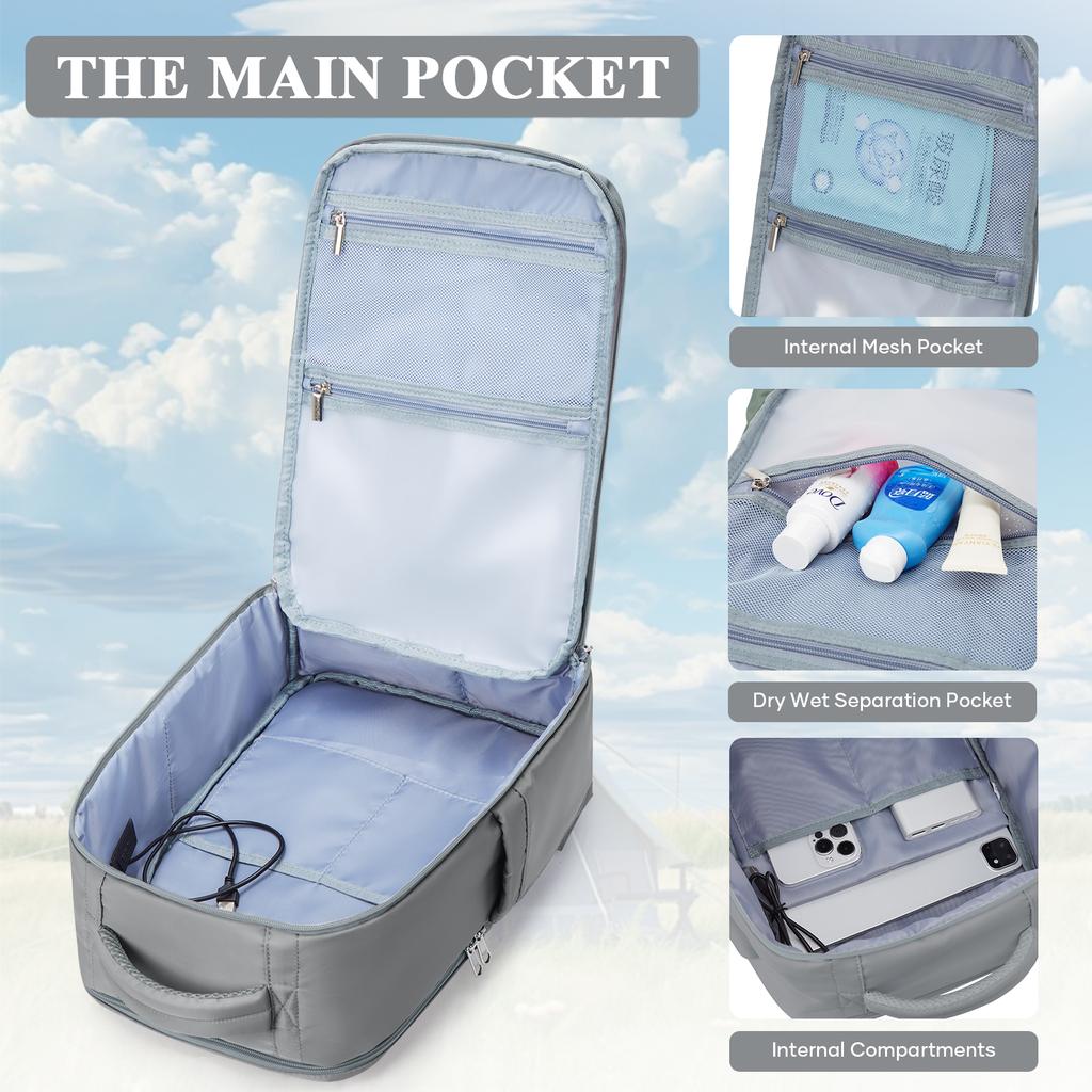 Travel Laptop Backpack, Backpack for Man Large Capacity Backpack Ryanair 40x20x25, Women's Cabin Backpack College Computer Bag