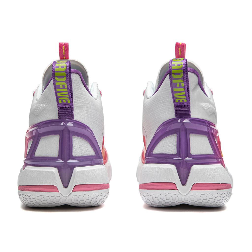 Li Ning Fan Wu 4 Militärstrategie Basketballschuhe Herren Sneaker Weiß Gelb Pink ABFU015-1