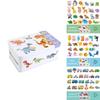 Wooden Infant Sixinone Puzzle With Educational Matching For Early Learning Development