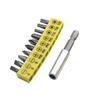 10pc Rubber Strip Cross Screwdriver Head Bit 60mm Conversion Extension Rod Woodworking Power Tool Set