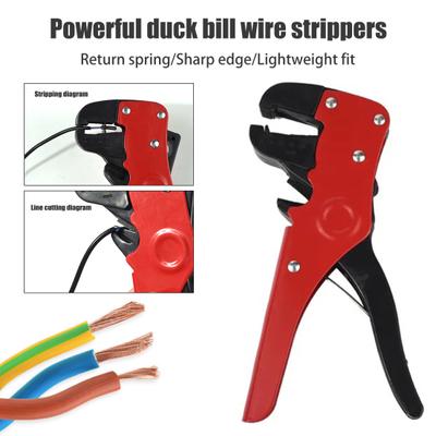 Automatic Wire Stripper Tool with Anti-Slip Handle Ergonomic Design Integrated Spring Self Adjusting