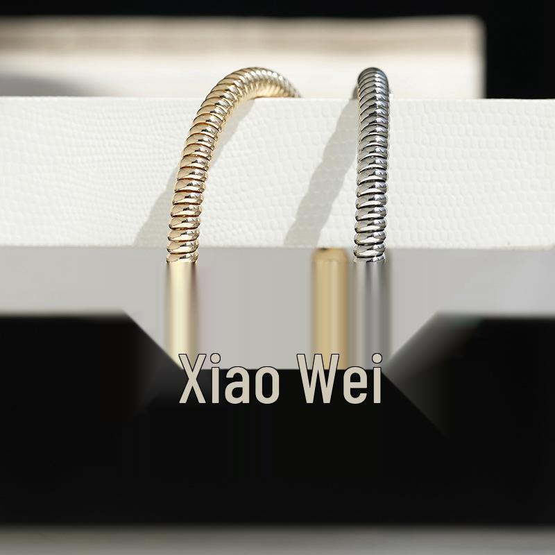 Chic Spiral Street Style Women's Open Bangle - European & American Fashion Jewelry