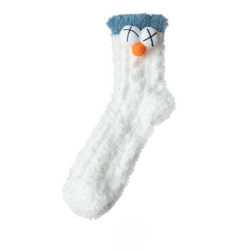 Female Autumn and Winter Thickened Sleep Lovely Month In The Tube Socks