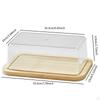 Butter Dish with Lid Holder Tray for Refrigerator Kitchen Counter M