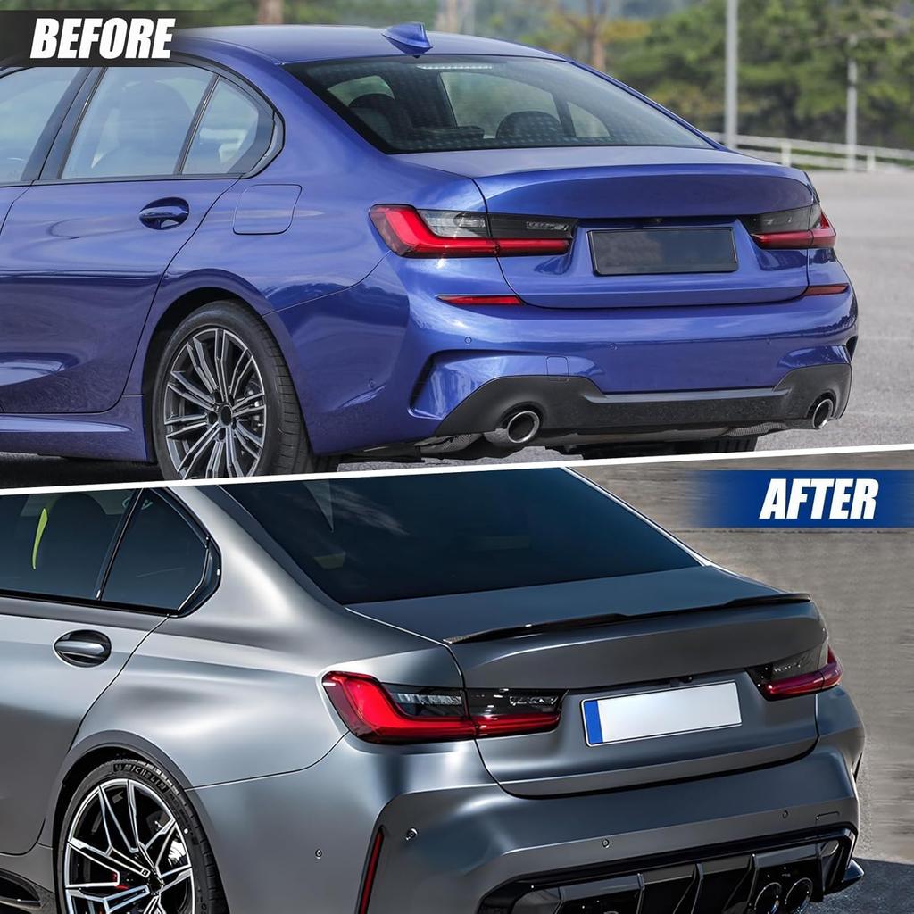 Rear Spoiler for 2019-2025 BMW G20 & G80 M3 330i 330e M340i, Gloss Black Car Trunk Wing, M3 Style Tail Deck Lip.