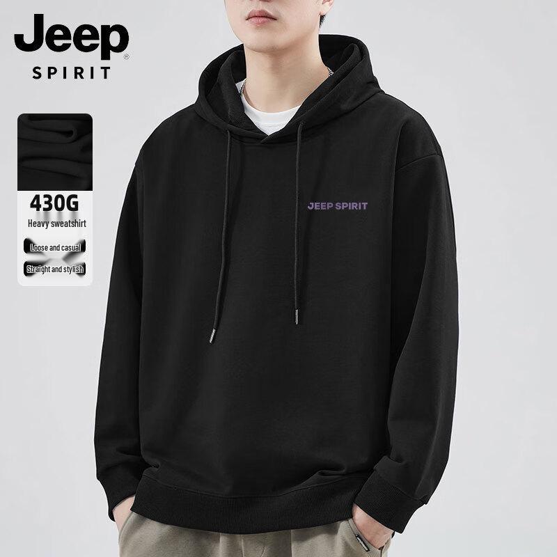 

JEEP SPIRIT Men s Hooded Casual Printed Long-Sleeve Sweatshirt 2XL