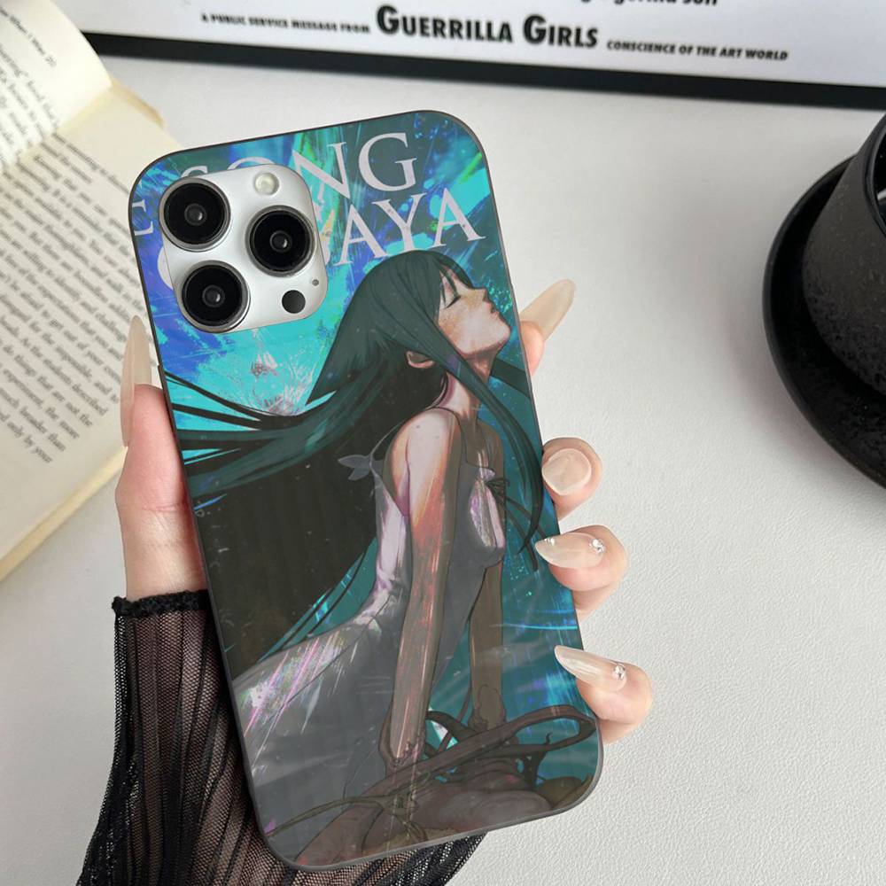 The Song Of Saya Horror Game Corrugated Pattern For IPhone 17 16 15 14 13 12 11 16 Pro Max Plus Pro Non-slip Phone Cover