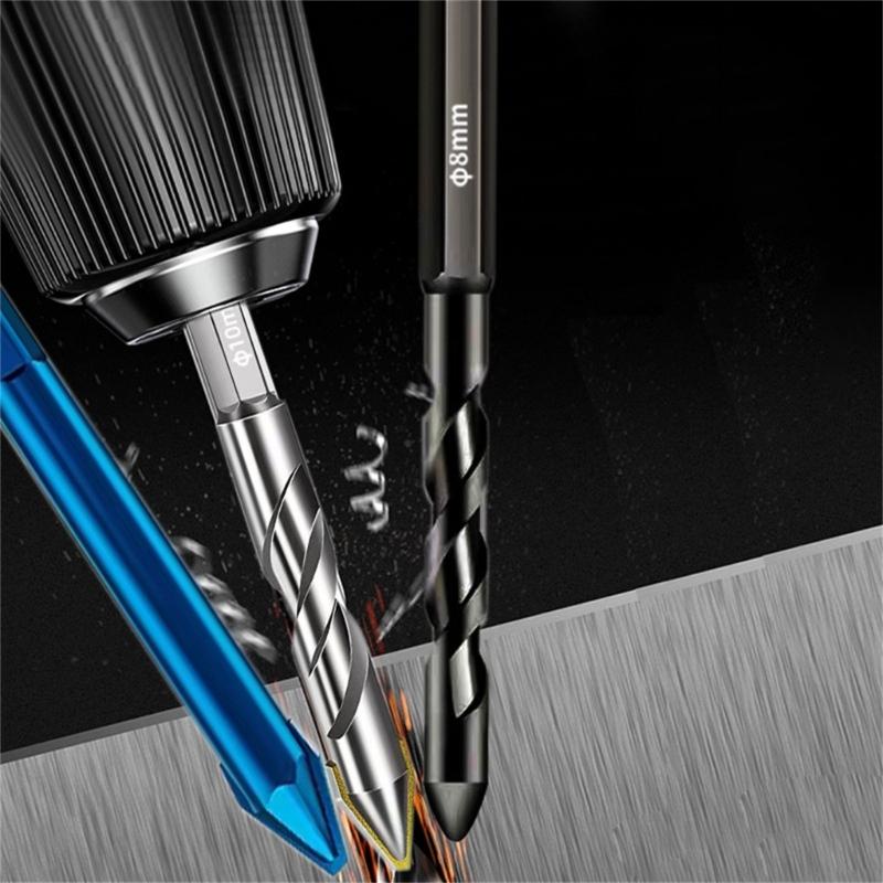 High Hardness Eccentric Drill Bit for Ceramic Glass Tiles Dry Drilling Applications Ergonomic Handle Alloy Construction