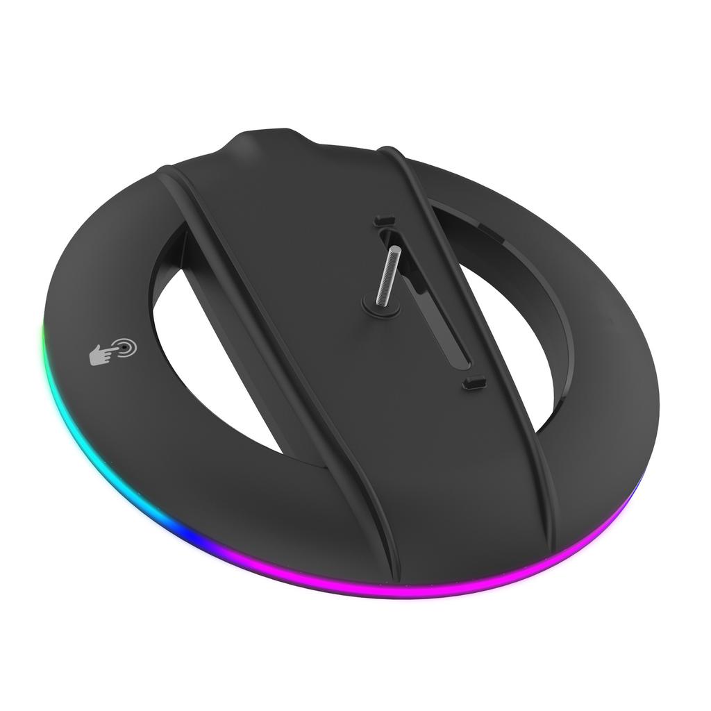 Vertical Stand for Pro for Slim Consoles with 14 RGB Lights Mode for Slim Disc Digital Edition Gamin