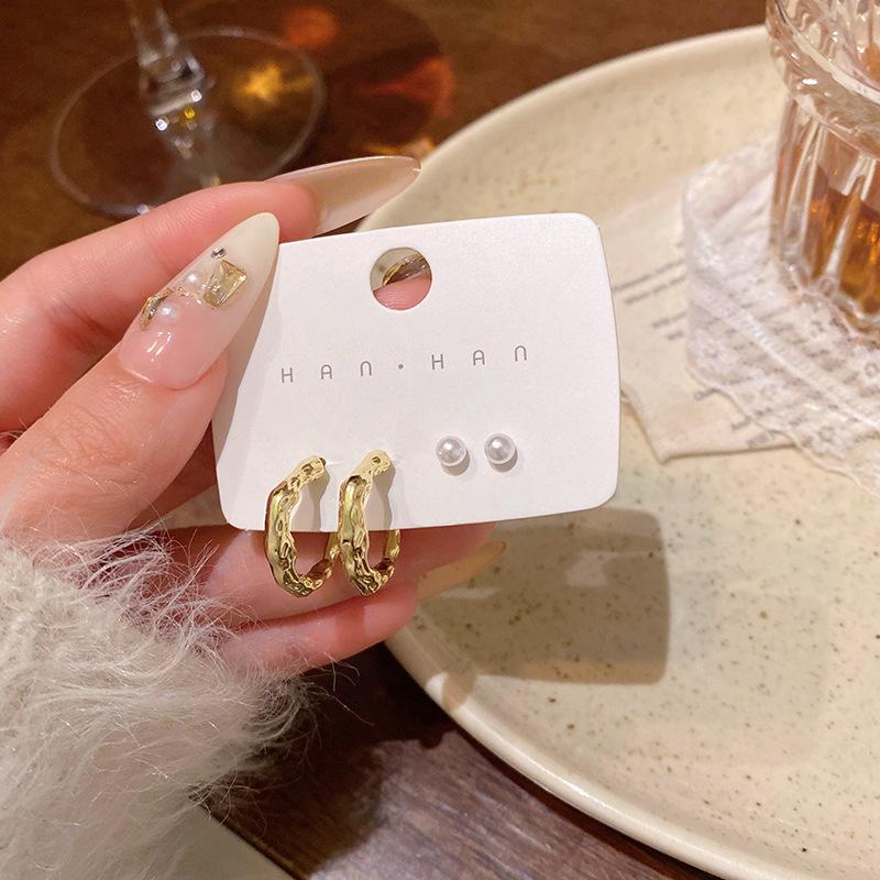 S925 Silver Needle Delicate Zircon Ear Set Small Stud Earrings