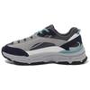 Polyester Synthetic Leather Casual Low-Top Lifestyle Shoes Unisex Sneaker Gray 1RM02704F-416