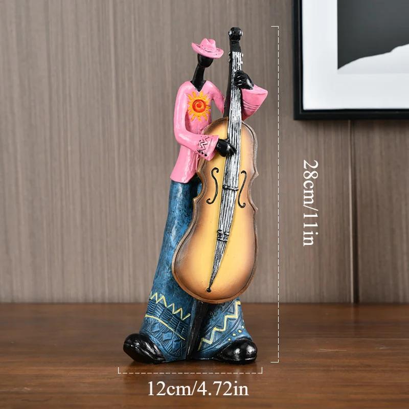 

Современная абстрактная смоляная музыкальная группа, статуэтка музыканта, скульптура, музыкальные инструменты, статуэтка, подарок, домашний офис, гостиная, декор