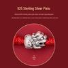 Chinese Style S925 Silver Pixiu Hand-Woven Bracelet for Couples - Fu Brand Women's National Style Qixi Gift Rope