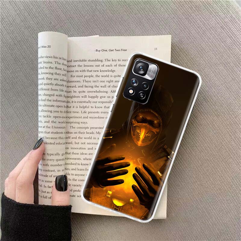 Mortal Kombat Phone Case For Xiaomi Redmi Note 11 12 14 13 Pro Plus 5G 14S 4G 12S 10 10S 11T Pro 11S 11E Coque Fundas TPU