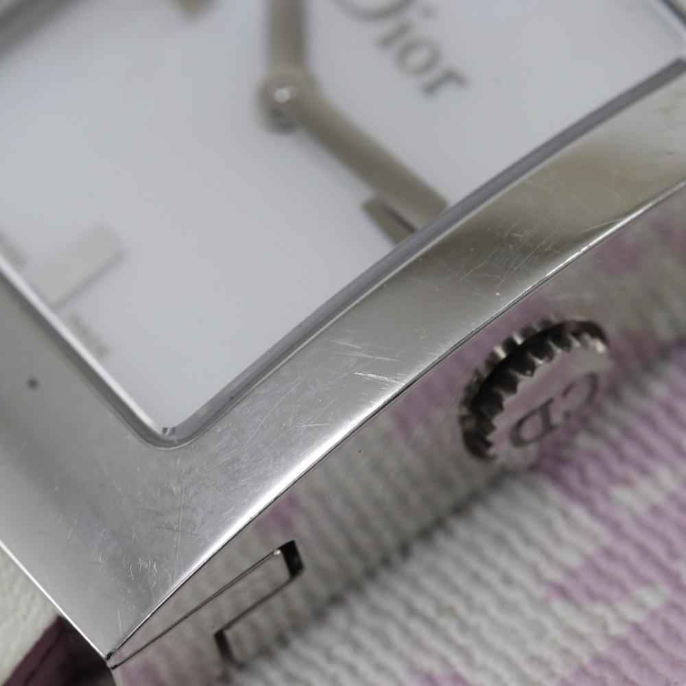 Dior Maris Watches D78-109 White shellDial Stainless Steel/leather Quartz Analog display Women Used