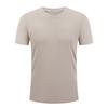 Camiseta Masculina de Seda Gelada com Gola Redonda e Manga Curta, Top Masculino para Esportes e Lazer Corrida, Roupas Masculinas de Secagem Rápida para Fitness Manga Curta