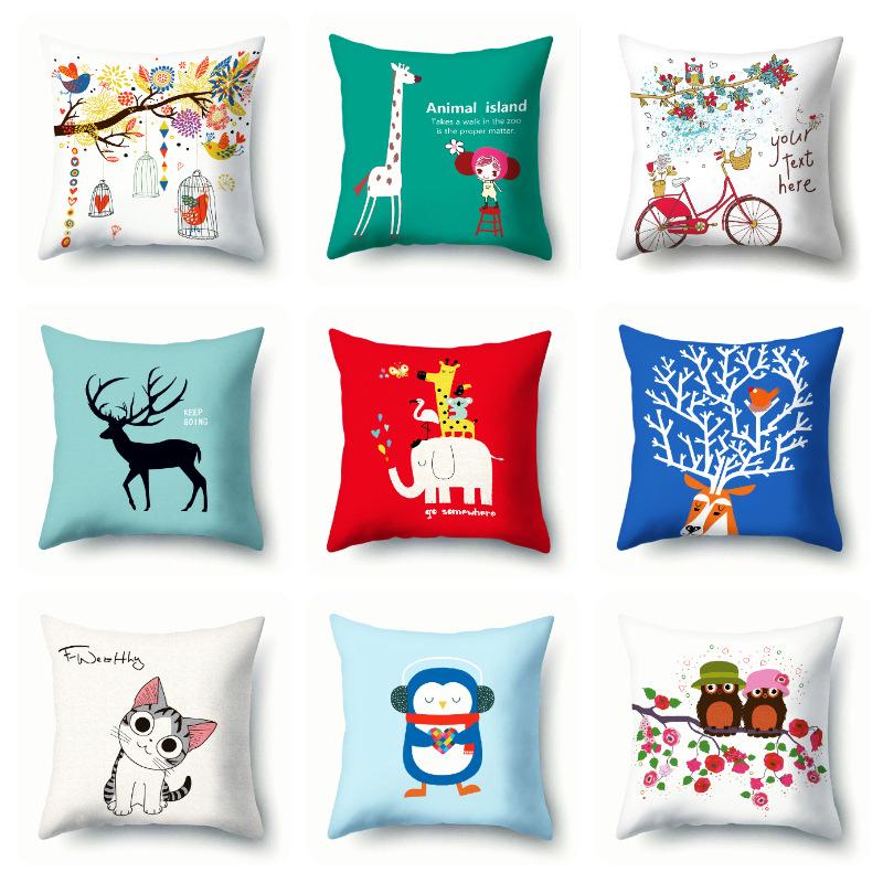 DIY Customized Throw Pillow Custom Cushion Cover Home Decorative Square Wedding Pets Baby Picture Print Pillowcase Gift