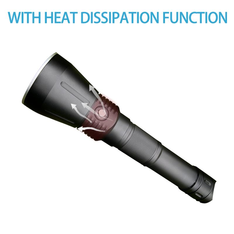 Flashlight SST70 P70 26650 Battery 4000 Lumens Bright Light Diving Flashlight