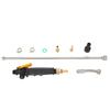 Sprayer Wand Replace 1/4" & 3/8" Brass Barb Universal Sprayer Wand 2 Hose Clamp Replacement Spray Bar with Shut-off Valve