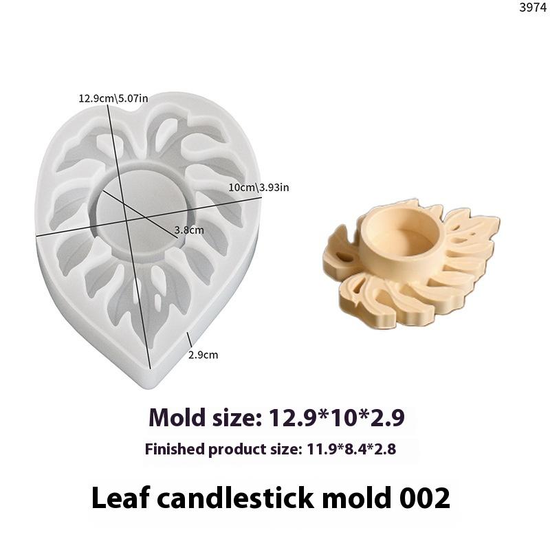 

Листя Підсвічник Силіконова Форма Зроби Сам Ручна Робота Листок Підсвічник для Чайних Свічок Гіпс Бетон Смола Ремесло Форми для Лиття