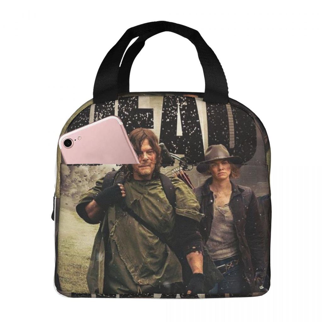 The Walking Dead Movie Insulated Lunch Bag for Women Children Portable Food Boxes Thermal Lunch Box Tote
