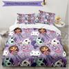 3pcs Duvet Cover Set (1*Duvet Cover + 2*Pillowcase, Without Core), Gabby's Dollhouse Print Soft All‑Season Bedding Set, Home Bedroom Decor Gift