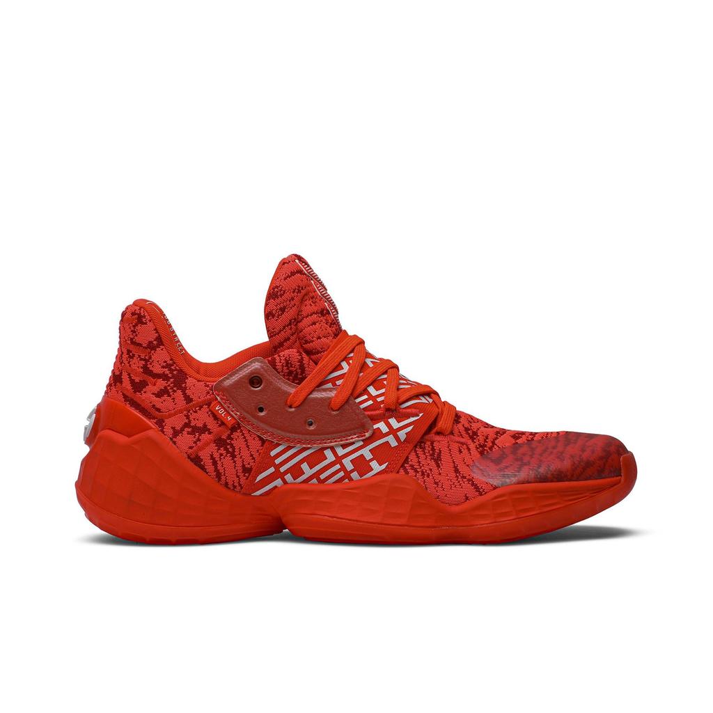 adidas Harden Vol. 4 'Solar Red' (Unisex) Scarlet / Cloud White / Solar Red Basketball Shoes EH2409