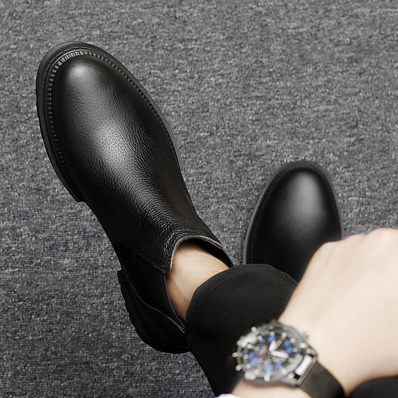 Fashion All-match Breathable Mens Flats Antiskid Men Casual Motorcycle Boots Male Comfortable Walking Shoe New Brand Men Basic Boots