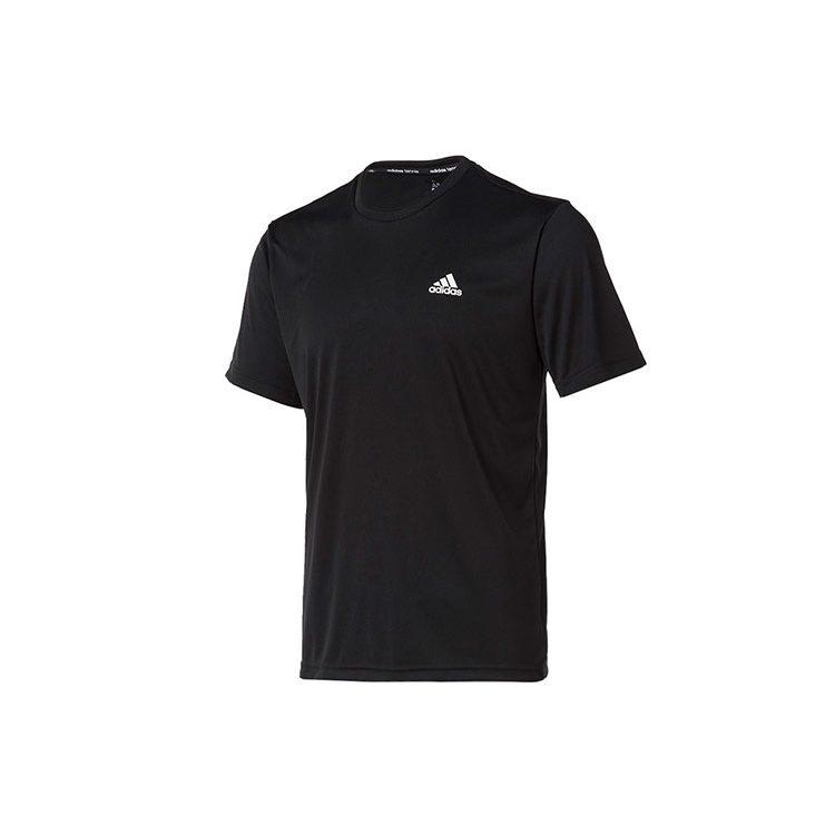 adidas T Shirts Men's Black Crew Neck Moderate Straight Fit AZ4076