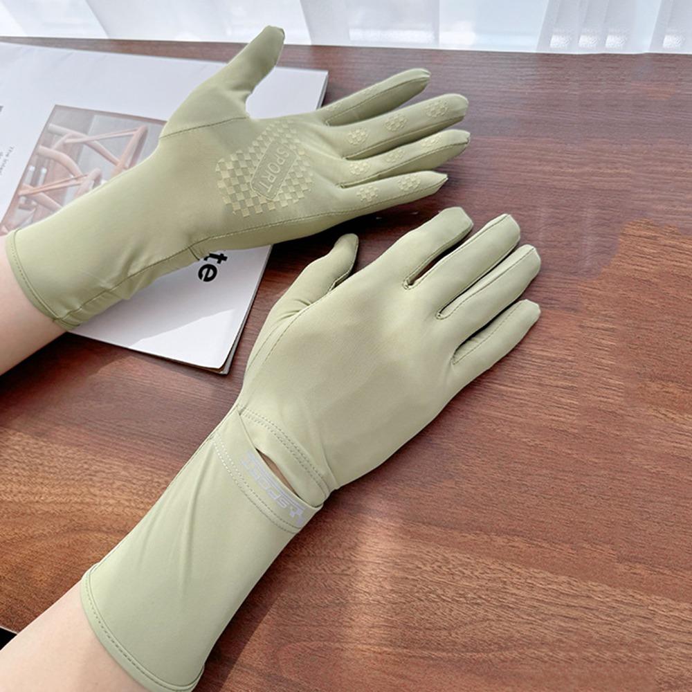 Anti-UV Women Sunscreen Gloves Breathable Summer Driving Mittens Ladies