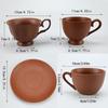 2 szt./zestaw Wysokiej klasy filiżanki do kawy i spodki, Wysokiej wartości ceramiczne kubki, Filiżanki do kawy Latte Art w stylu biznesowym, Ręcznie formowane filiżanki